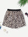 SHEIN Short De Natación Casual Para Niñas Con Estampado De Leopardo Y Corte Cuadrado - Quierox - Tienda Online