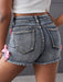 SHEIN shorts vaqueros ajustados estilo casual, vintage Y2K, con aberturas, rasgados - Quierox - Tienda Online