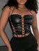 SHEIN Slaydiva Top halter corto con cordones frontales - Quierox - Tienda Online