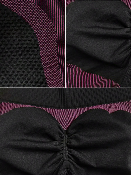 Shein Slayform Pantalones cortos deportivos de cintura ancha con estampado de rayas para mujer - Quierox - Tienda Online