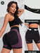Shein Slayform Pantalones cortos deportivos de cintura ancha con estampado de rayas para mujer - Quierox - Tienda Online