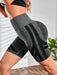 Shein Slayform Pantalones cortos deportivos elásticos con cintura ancha y paneles de contraste - Quierox - Tienda Online