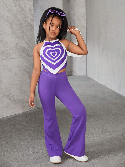 SHEIN SLAYR KIDS Conjunto de camiseta básica informal de punto sin mangas - Quierox - Tienda Online