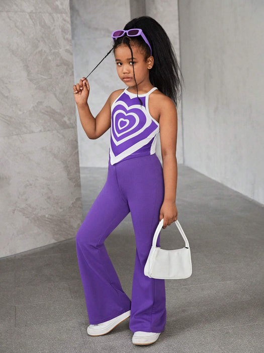 SHEIN SLAYR KIDS Conjunto de camiseta básica informal de punto sin mangas - Quierox - Tienda Online