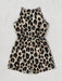SHEIN SLAYR KIDS Mono corto sin mangas con cuello halter y estampado floral para niñas - Quierox - Tienda Online