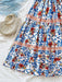SHEIN Soleia Vestido largo de corte A con estampado retro floral para mujer - Quierox - Tienda Online