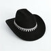 Shein Sombrero de vaquero estilo Fedora con lentejuelas y diamantes de imitación para mujer - Quierox - Tienda Online