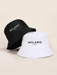 Shein sombrero tipo cubo unisex con estampado de letras Milano - Quierox - Tienda Online
