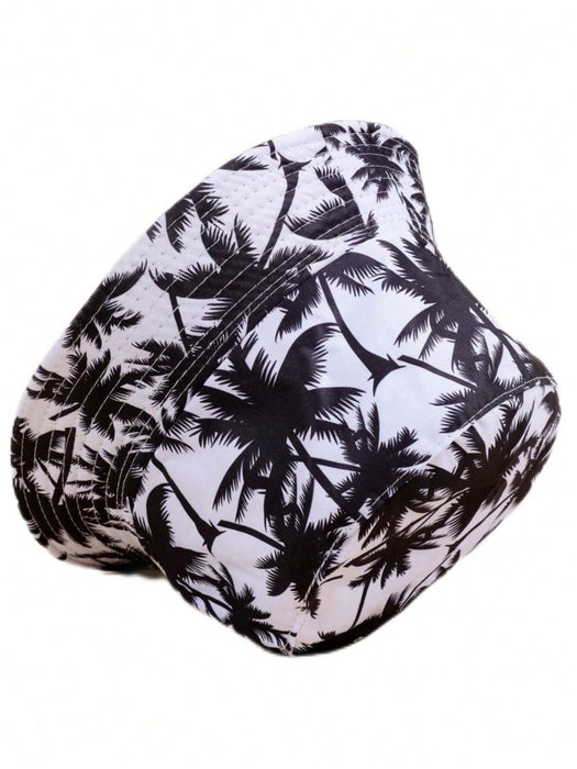 Shein Sombrero unisex reversible con estampado de palmeras, fiestas en la playa - Quierox - Tienda Online