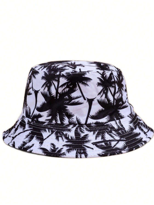 Shein Sombrero unisex reversible con estampado de palmeras, fiestas en la playa - Quierox - Tienda Online