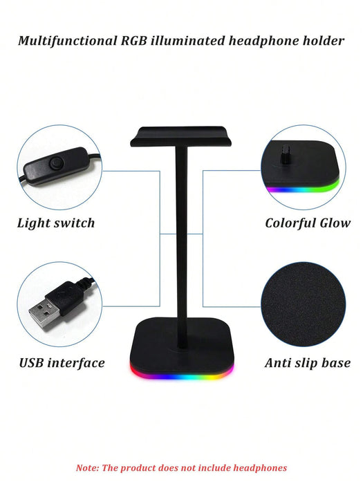 Shein Soporte para auriculares con iluminación RGB a color - Quierox - Tienda Online