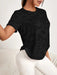 SHEIN Sport Gameset Camiseta deportiva sin costuras con espalda cruzada - Quierox - Tienda Online