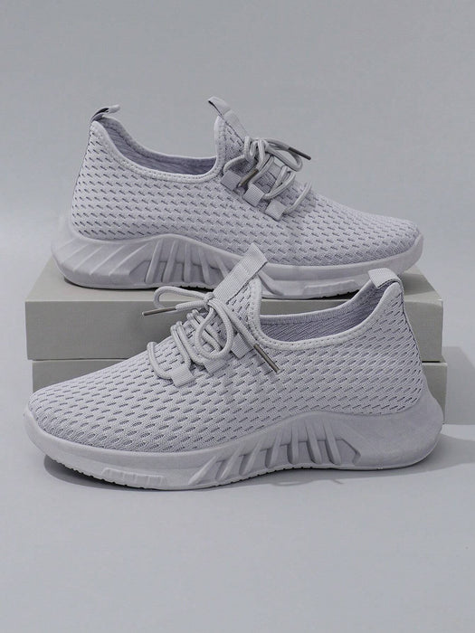 SHEIN STEPREACH Zapatillas deportivas casuales para mujer de otoño/invierno, transpirables, cómodas, ligeras, con cordones - Quierox - Tienda Online