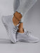 SHEIN STEPREACH Zapatillas deportivas casuales para mujer de otoño/invierno, transpirables, cómodas, ligeras, con cordones - Quierox - Tienda Online