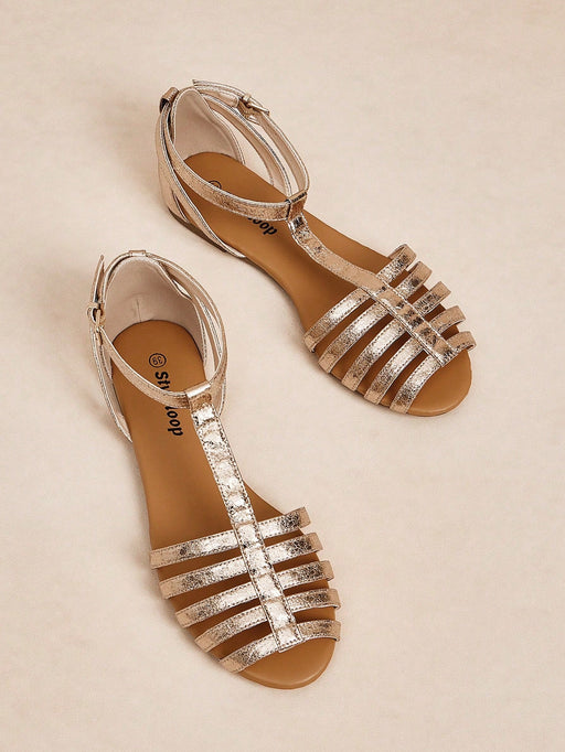 SHEIN Styleloop Sandalias planas para mujer, estilo bohemio - Quierox - Tienda Online
