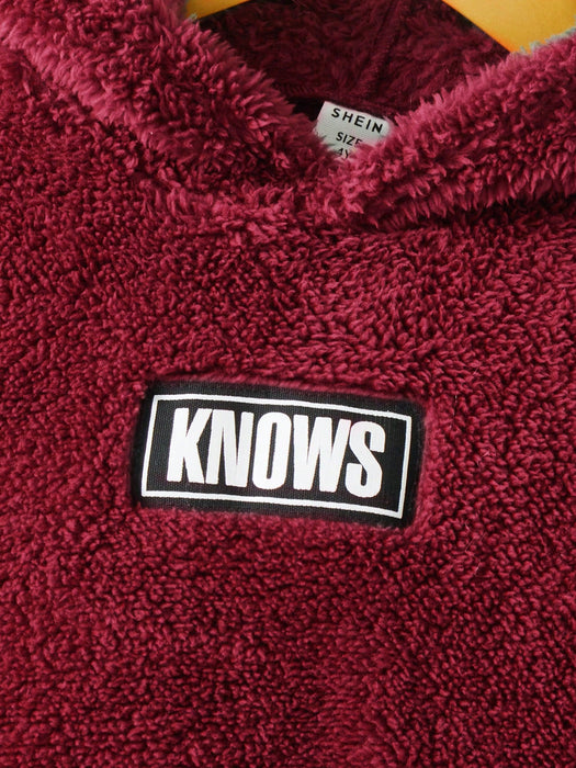 SHEIN Sudadera con capucha y bolsillo tipo canguro con letras cosidas para bebé niño - Quierox - Tienda Online
