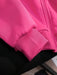 Shein Sudadera de manga larga con capucha, cordón ajustable y estampado de letras cruzadas para mujer - Quierox - Tienda Online