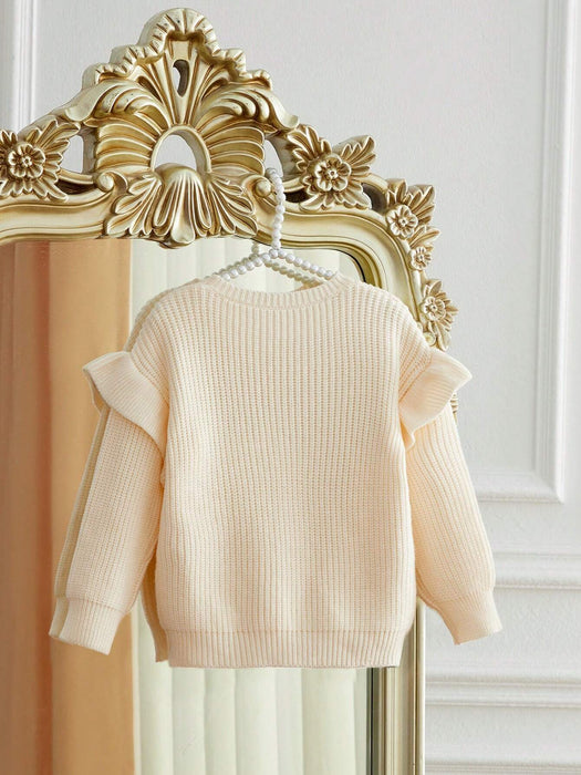 SHEIN Suéter de punto de cuello redondo, manga larga, con decoración de lazo - Quierox - Tienda Online