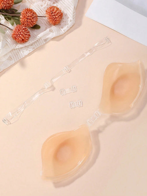 Shein Sujetador adhesivo con cubre pezones sólido y correa - Quierox - Tienda Online