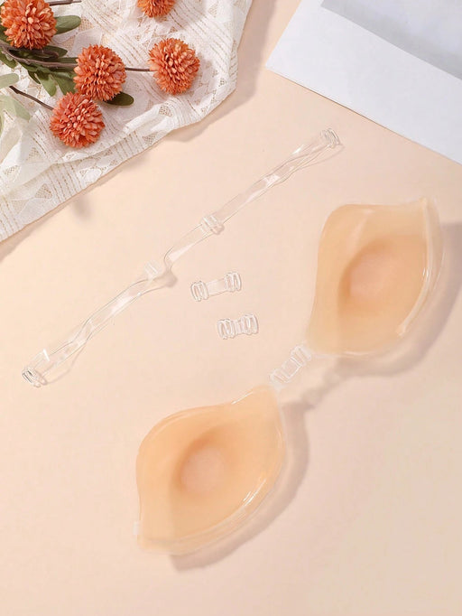 Shein Sujetador adhesivo con cubre pezones sólido y correa - Quierox - Tienda Online