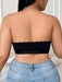 SHEIN Sujetador bustier con cierre frontal en arco para mujer de talla grande - Quierox - Tienda Online