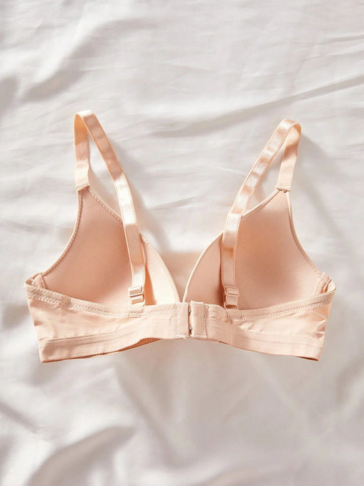 Shein Sujetador de copa suave, cómodo y sin aros, estilo V, para mujer, lencería - Quierox - Tienda Online