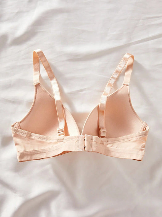 Shein Sujetador de copa suave, cómodo y sin aros, estilo V, para mujer, lencería - Quierox - Tienda Online