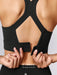 SHEIN Sujetador Deportivo Con Cuello En VY Tirantes De Aro - Quierox - Tienda Online