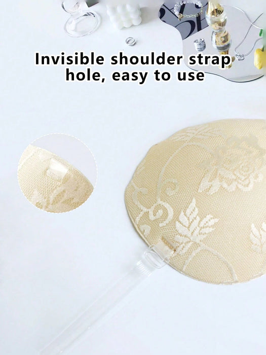 Shein Sujetador push - up invisible de encaje con tiras transparentes para vestidos de novia, tirantes y sujetadores - Quierox - Tienda Online