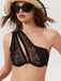 SHEIN Sujetador sexy asimétrico con aberturas para mujer de Elorette. Lencería sexy. - Quierox - Tienda Online