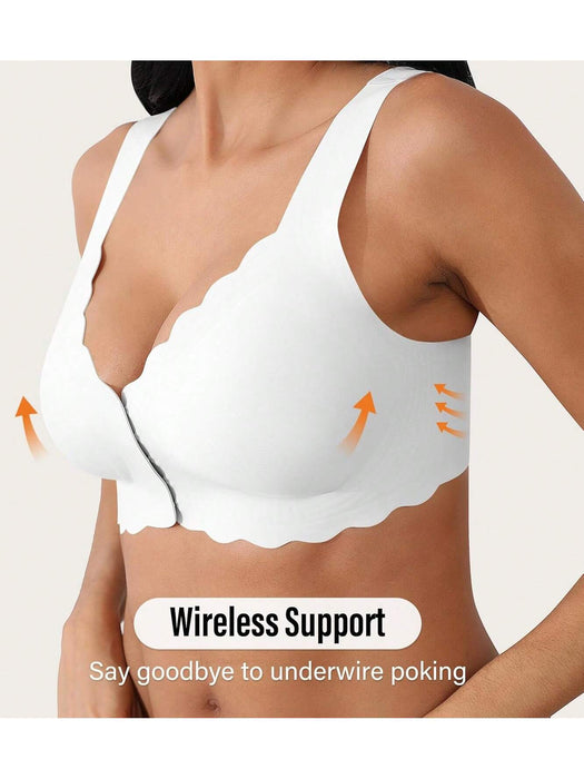 SHEIN Sujetadores con cierre frontal para mujer, sin costuras, inalámbricos - Quierox - Tienda Online