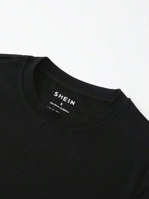 SHEIN Sundraya Camiseta básica de manga larga para mujer - Quierox - Tienda Online