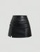 Shein Sweetra Falda corta elegante estilo retro de talle alto, plisada de piel sintética brasileña - Quierox - Tienda Online