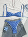 SHEIN Swim Mod Conjunto de bikini informal de 2 piezas con estampado aleatorio - Quierox - Tienda Online