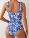 SHEIN Swim Traje de baño de una pieza con estampado vintage - Quierox - Tienda Online