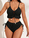 SHEIN Swim Vcay Bañador bikini bajo con fruncido con cordón - Quierox - Tienda Online