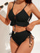 SHEIN Swim Vcay Bañador bikini bajo con fruncido con cordón - Quierox - Tienda Online