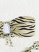 SHEIN Swim Vcay Conjunto de bikini bandeau con lazo lateral y rayas de cebra para playa - Quierox - Tienda Online