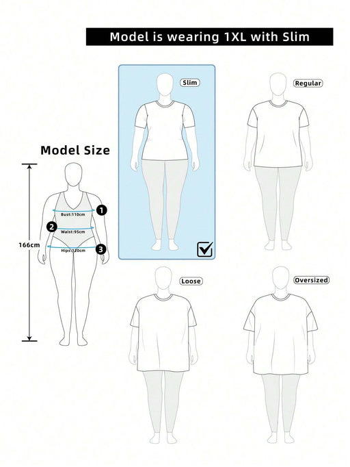 SHEIN SXY Blusa ajustada, estampado de eslogan, hombro asimétrico, para mujer - Quierox - Tienda Online