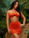 SHEIN SXY de un hombro Top corto & Falda ajustada - Quierox - Tienda Online
