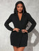 SHEIN SXY Vestido de blazer de doble botonadura sexy para mujer - Quierox - Tienda Online