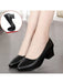 SHEIN Tacones altos, zapatos de trabajo con tacón grueso - Quierox - Tienda Online