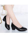 SHEIN Tacones altos, zapatos de trabajo con tacón grueso - Quierox - Tienda Online
