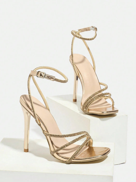 SHEIN Tacones de aguja cuadrados y sexy de moda para mujer - Quierox - Tienda Online