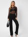 SHEIN Tall Pantalones palazzo unicolor con cremallera trasera - Quierox - Tienda Online