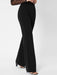 SHEIN Tall Pantalones palazzo unicolor con cremallera trasera - Quierox - Tienda Online
