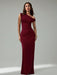 SHEIN Tall Vestido elegante de unicolor con cuello asimétrico - Quierox - Tienda Online