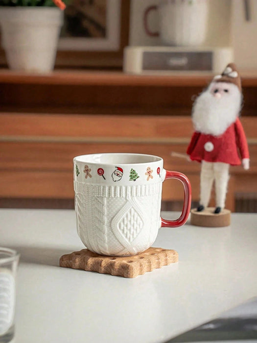 SHEIN Taza de 350 ml (11.8 oz) con estampado de suéter en relieve - Quierox - Tienda Online
