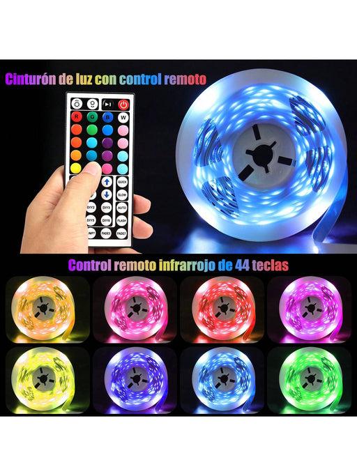Shein Tira de luces LED, 1m con control remoto de 44 teclas - Quierox - Tienda Online