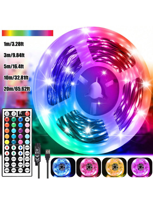 Shein Tira de luces LED, 1m con control remoto de 44 teclas - Quierox - Tienda Online